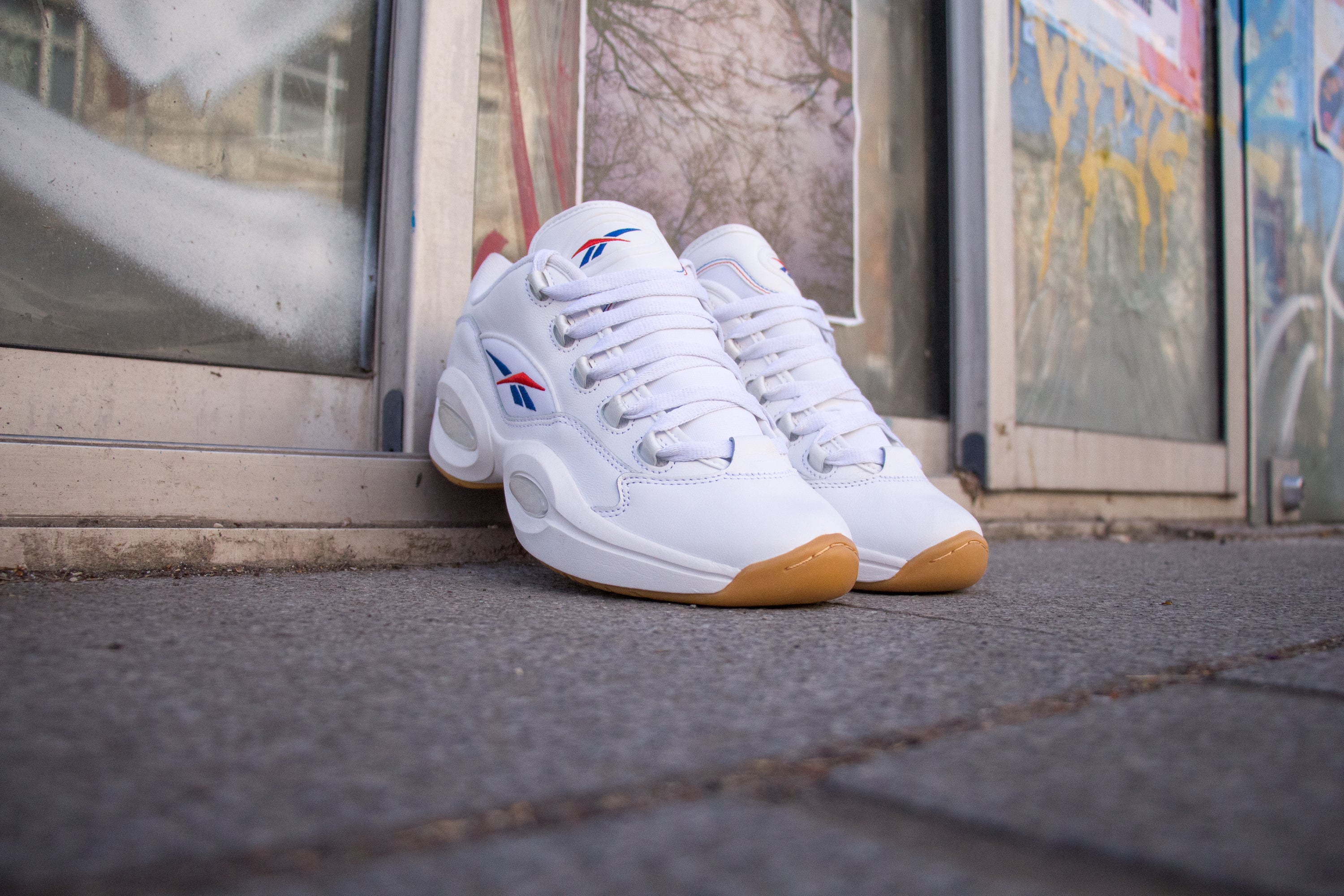 Reebok question on sale low blanche